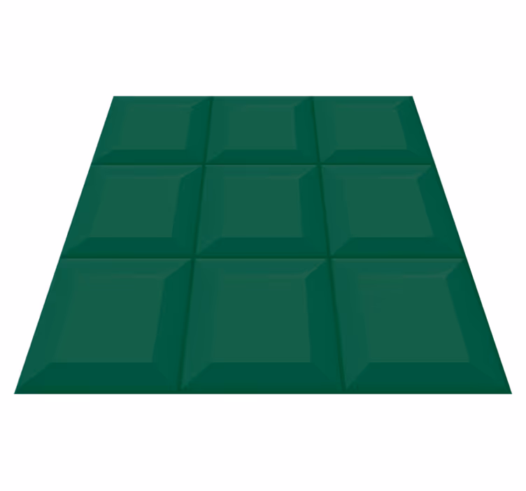 Green vinyl rug kitchen vegetable tile sticker - TenStickers