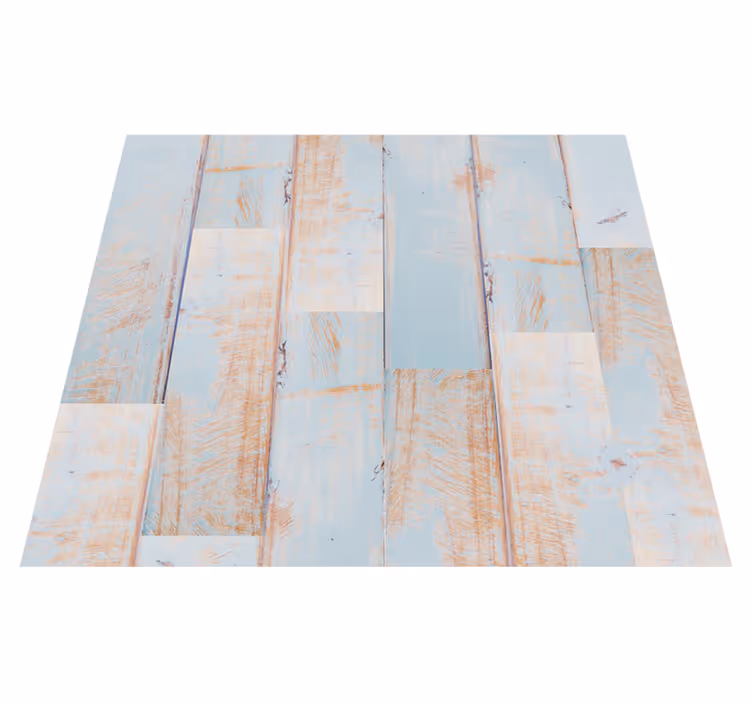 Outdoor vinyl rug in weathered wood design - TenStickers