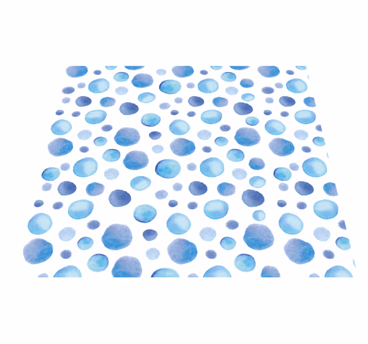 Outdoor vinyl rug in vibrant bubble design - TenStickers