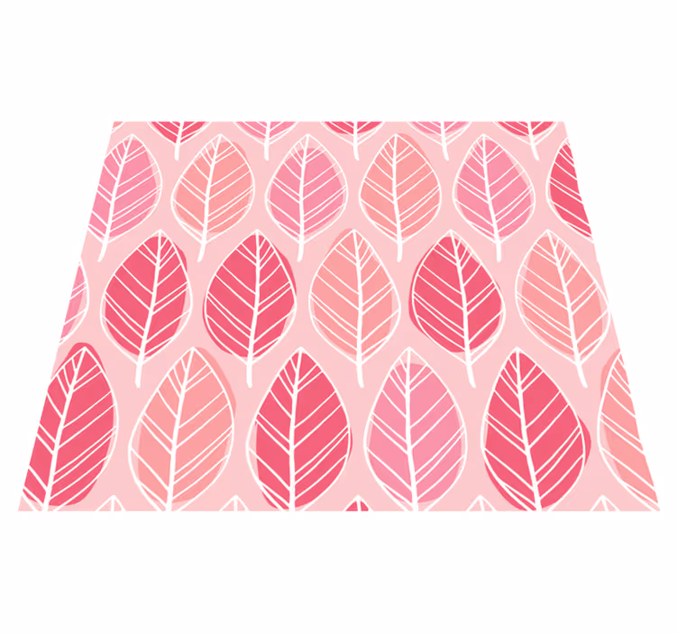Pink vinyl rug pink birch forest - TenStickers