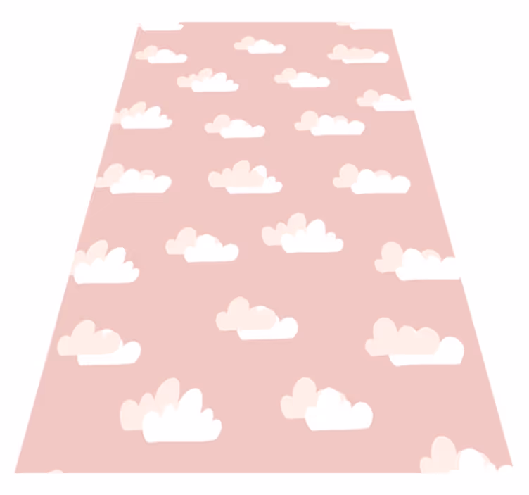 Pink vinyl rug in a pink background - TenStickers