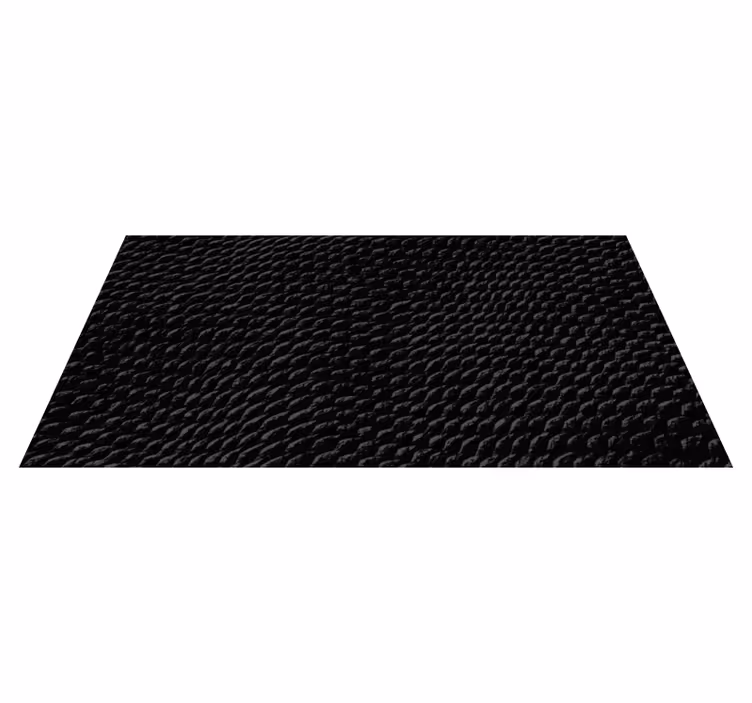 Black snake skin animal print vinyl rug - TenStickers