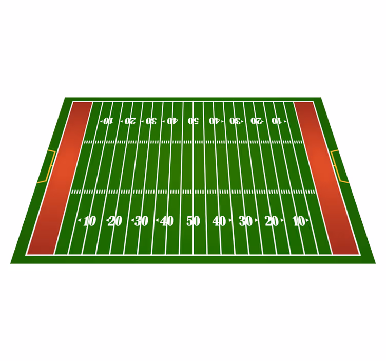 Vinyl rug amercian football field - TenStickers