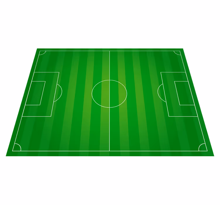Vinyl rug soccer field teen - TenStickers