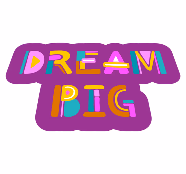 High quality Dream Big vinyl rug - TenStickers