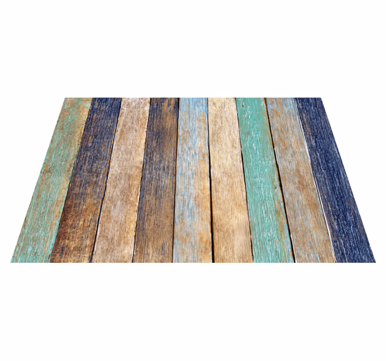 Amazing aged colored wood vinyl carpet - TenStickers
