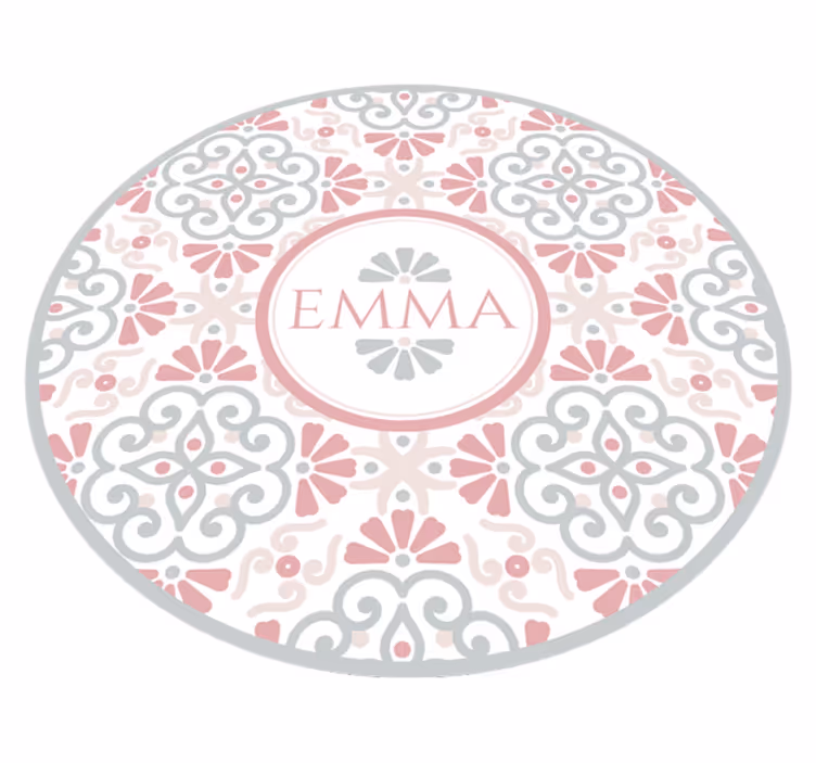 Personalized Mandala custom vinyl rug - TenStickers