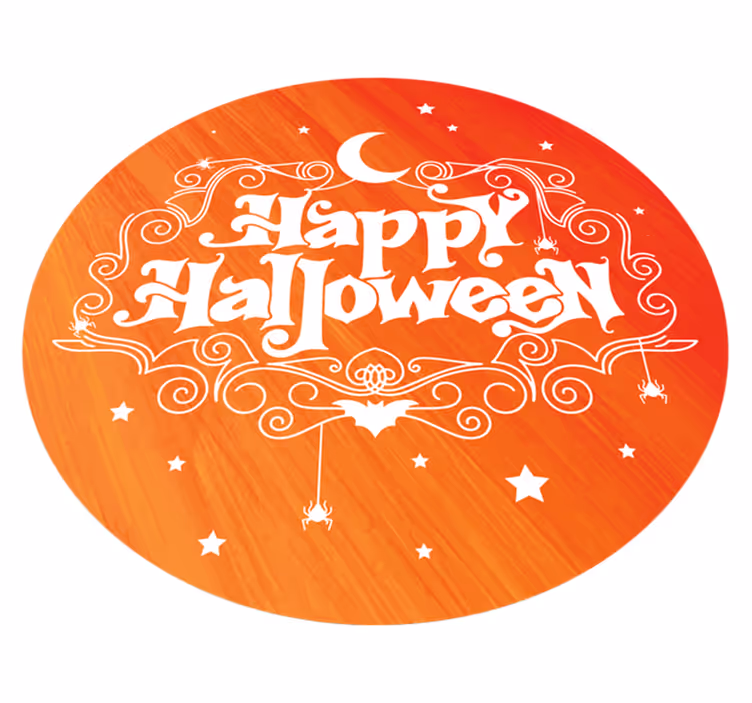 Halloween Festivity Circular halloween vinyl rug - TenStickers
