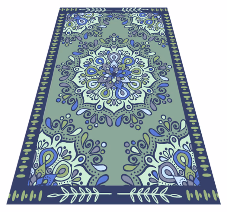 Mandala Motif Centerpiece mandala vinyl rug - TenStickers