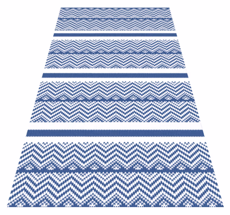 Simple blue  stripes carpet - TenStickers