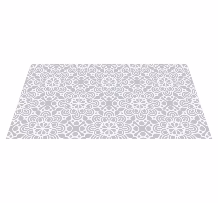 Mandala-Inspired Pattern mandala vinyl rug - TenStickers