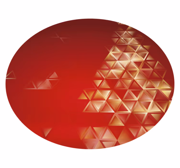 Geometric Ombre Sphere geometric vinyl rug - TenStickers