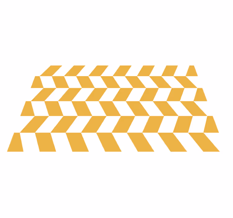 Geometric Herringbone stripes vinyl rug - TenStickers