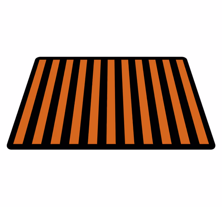 Striped Simplicity stripes vinyl rug - TenStickers