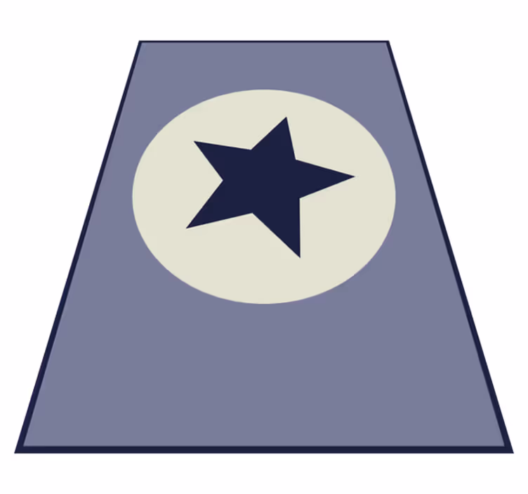 Star Centerpiece star vinyl rug - TenStickers