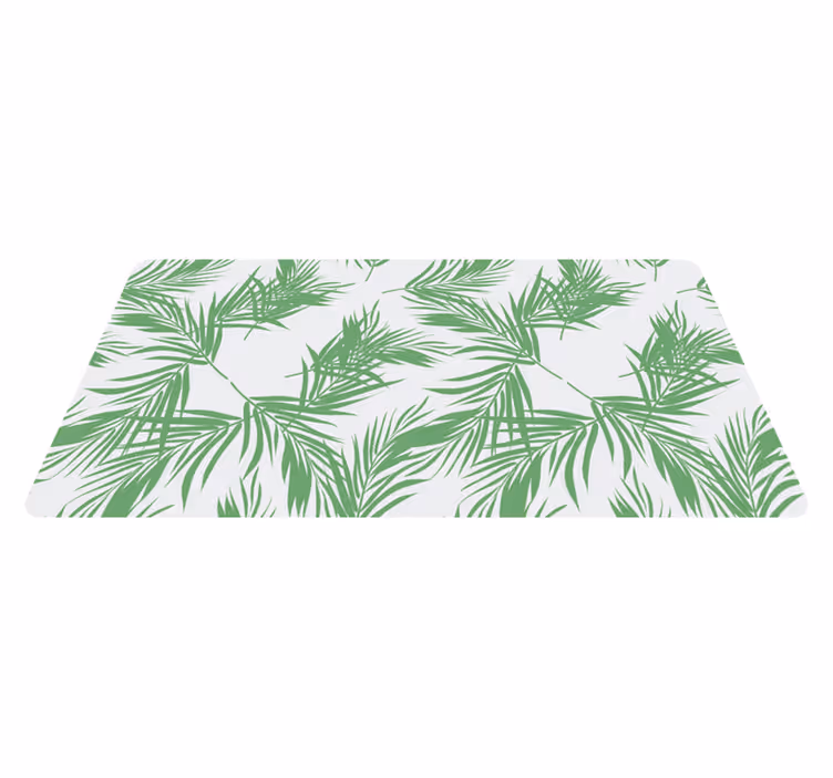 Tropical Palm Pattern floral rug - TenStickers