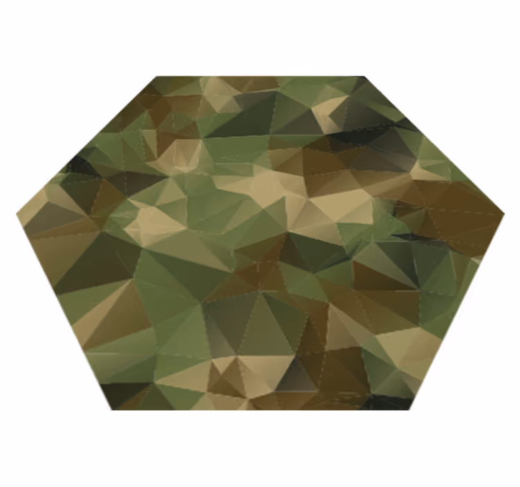 Geometric Patterned Hexagon geometric vinyl rug - TenStickers