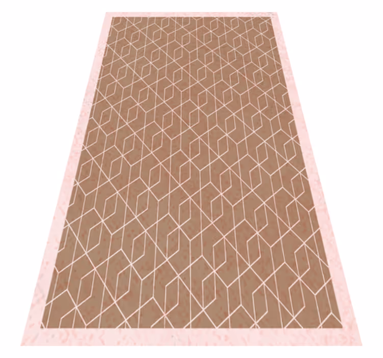 Geometric Simplicity geometric vinyl rug - TenStickers