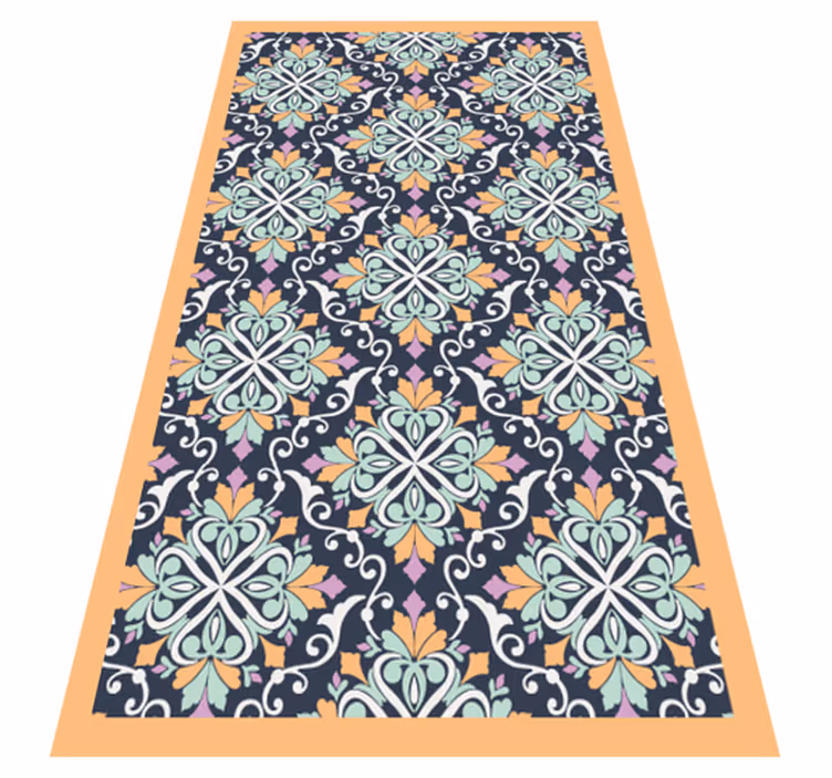 Mosaic Inspired Pattern mosaic vinyl rug - TenStickers
