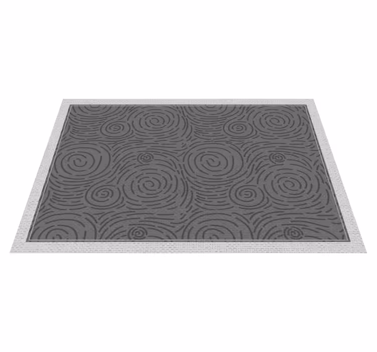 Swirling Patterns textured vinyl rug - TenStickers
