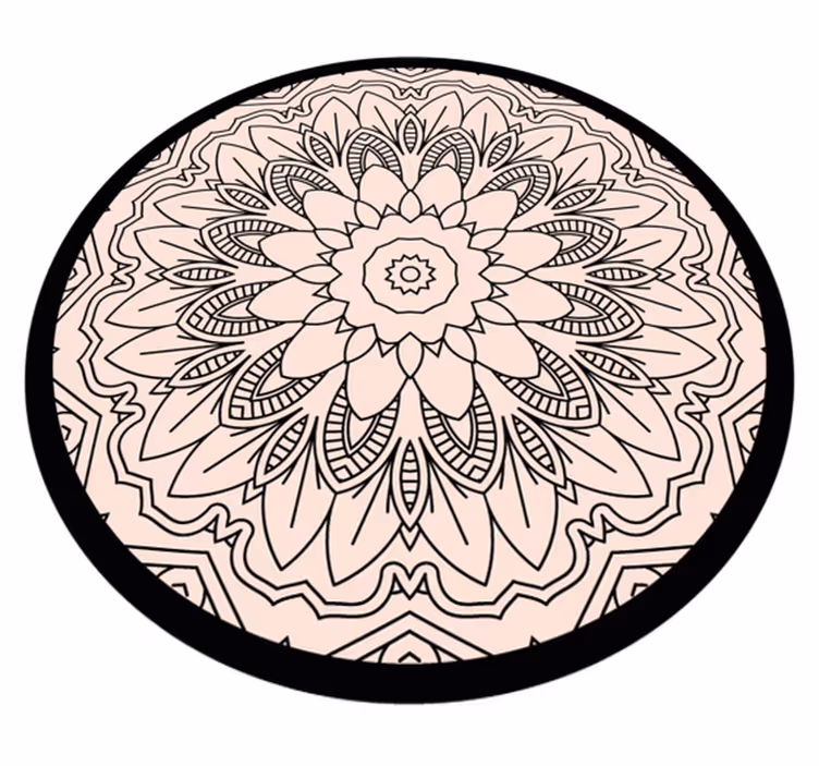 Mandala Simplicity mandala vinyl rug - TenStickers