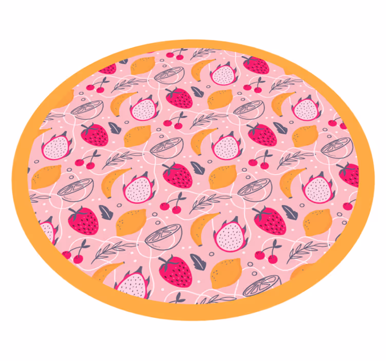 Fruity Delight animal vinyl rug - TenStickers
