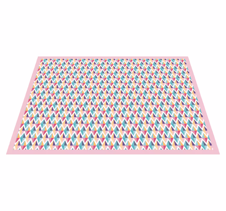 Geometric Patterned Runner bathroom vinyl rug - TenStickers