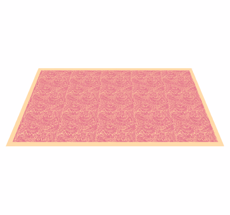 Ornamental Motif bathroom vinyl rug - TenStickers