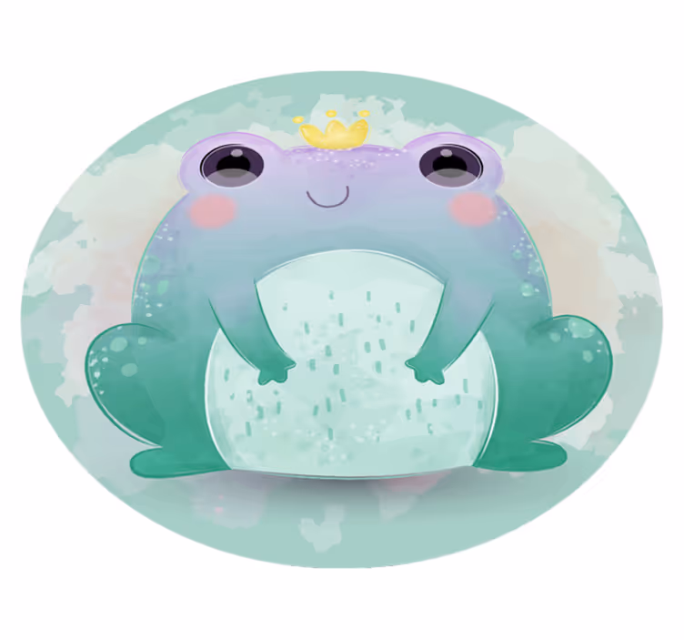 Cartoon Aquatic Friends vinyl rug - TenStickers