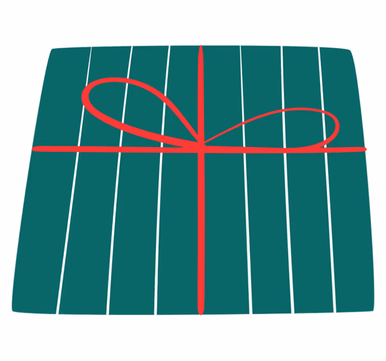 Green Red Stripes stripes vinyl rug - TenStickers