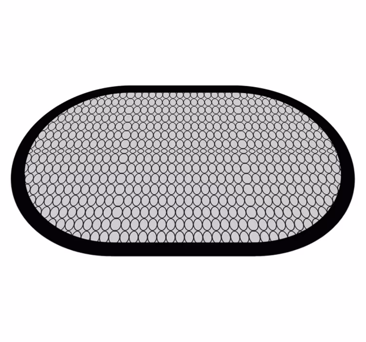 Honeycomb Bath Mat bathroom vinyl rug - TenStickers