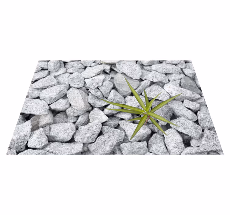 Stone Textured Surface stone effect vinyl rug - TenStickers