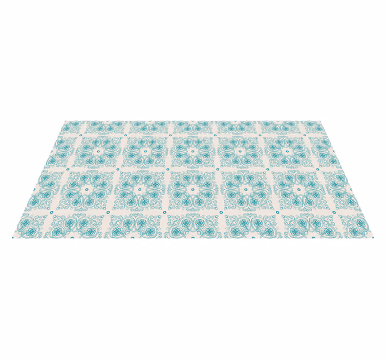 Mosaic Mandala Design mosaic vinyl rug - TenStickers