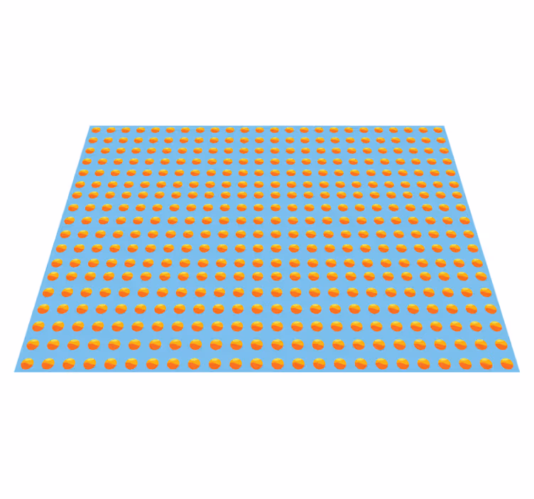 Sunshine Oranges Pattern wood vinyl rug - TenStickers