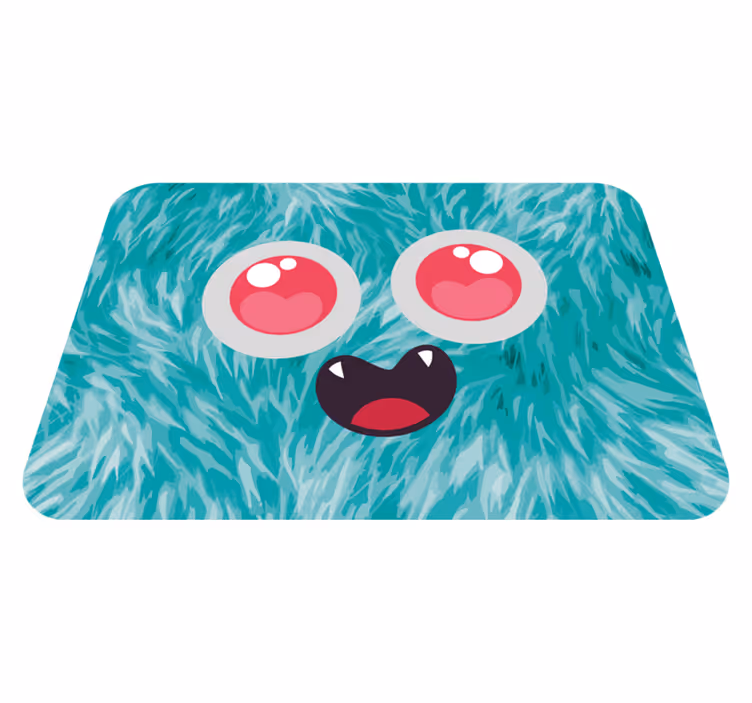 Monster Face vinyl rug - TenStickers