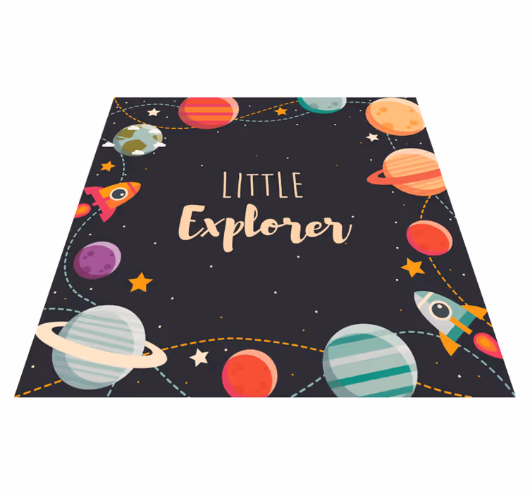 Little Explorer vinyl rug - TenStickers