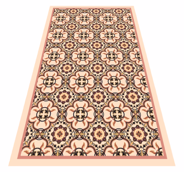 Mosaic Inspired Elegance mosaic vinyl rug - TenStickers