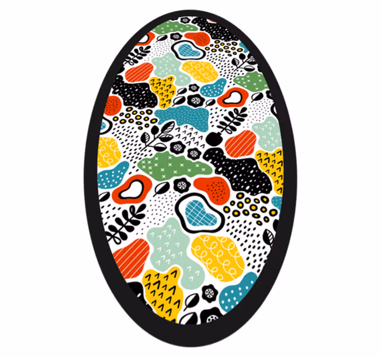 Colorful Nature Pattern nature vinyl rug - TenStickers