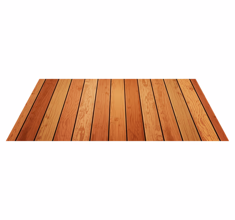 Wooden Plank Simulacrum wood vinyl rug - TenStickers