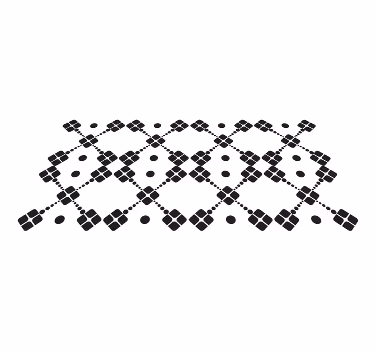 Geometric Dominoes geometric vinyl rug - TenStickers