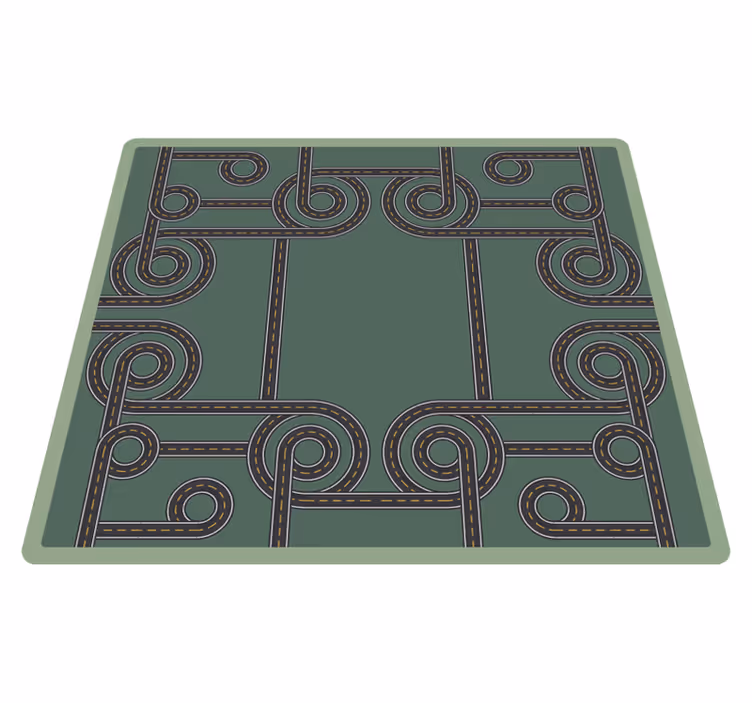 Roadway Pattern road vinyl rug - TenStickers