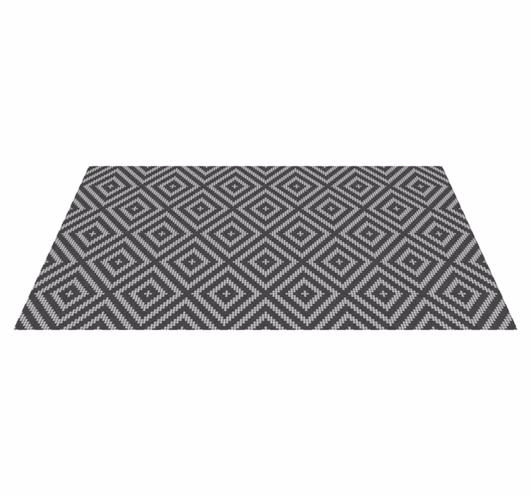 Geometric Pattern Detail tile vinyl rug - TenStickers
