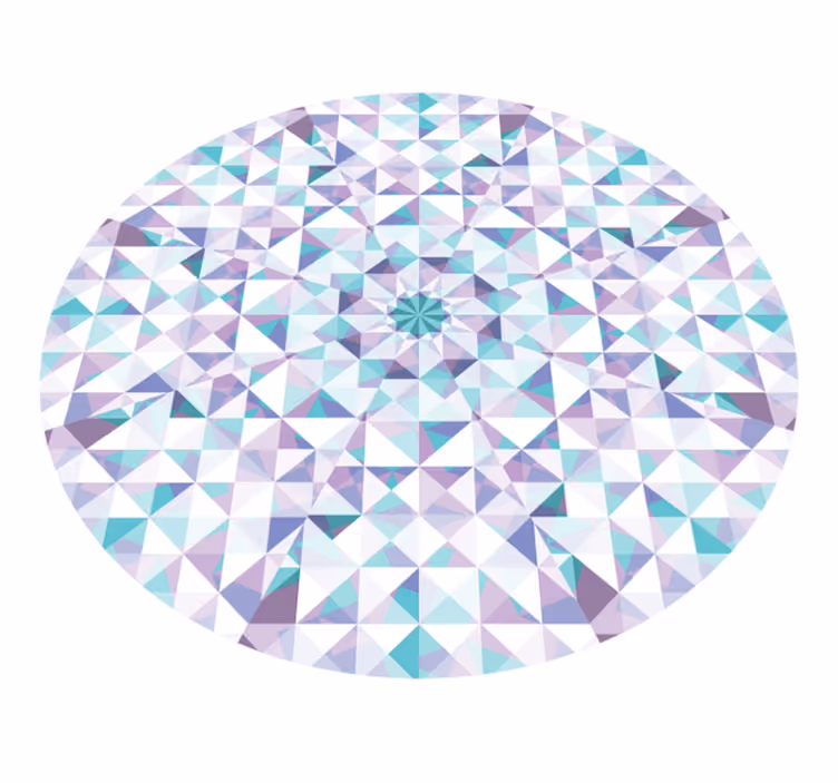 Glass mosaic tiles floor carpet - TenStickers