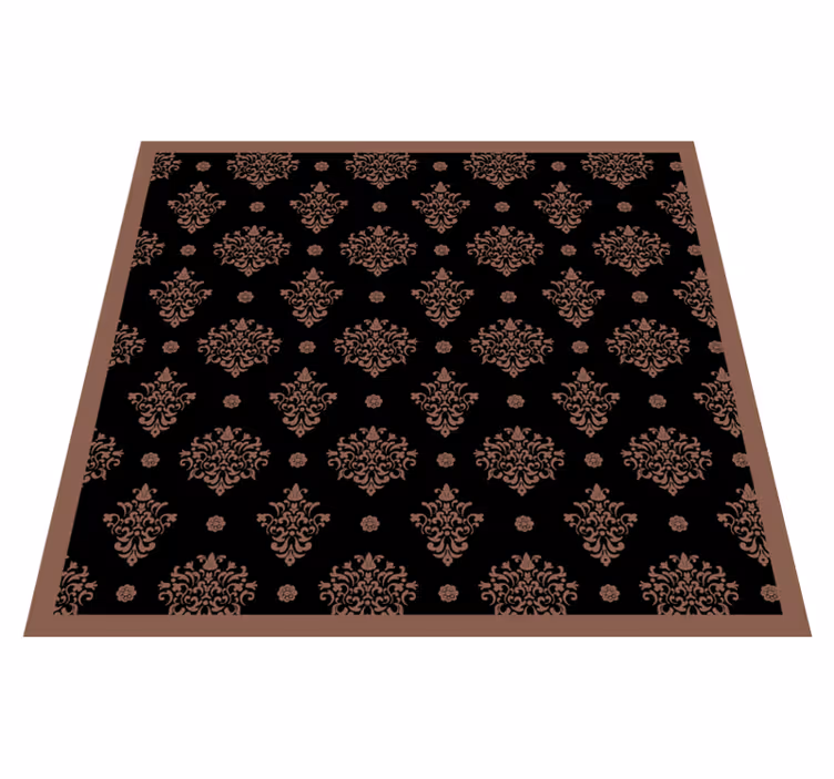 Baroque retro pattern Vinyl rug for home office - TenStickers