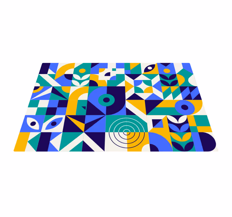 Modern colorful pattern modern rug - TenStickers