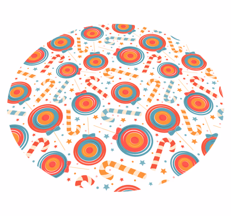 Candyland Imagery gaming vinyl rug - TenStickers