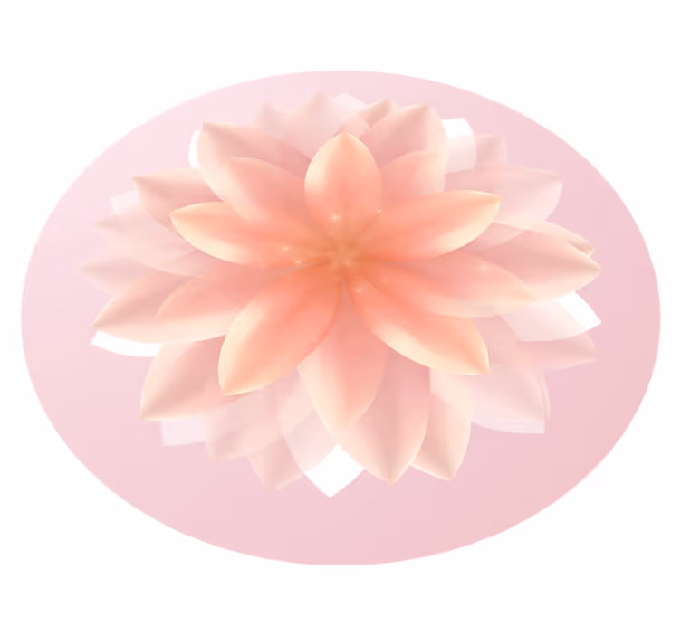 Floral Centerpiece flower vinyl rug - TenStickers
