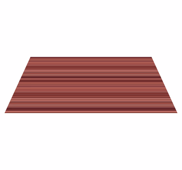 Burgundy Striped stripes vinyl rug - TenStickers