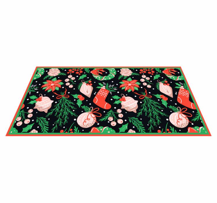 Christmas theme Christmas vinyl rug - TenStickers