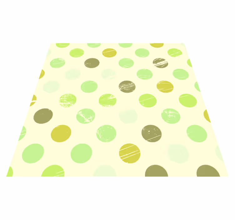Polka Dot Harmony geometric vinyl rug - TenStickers